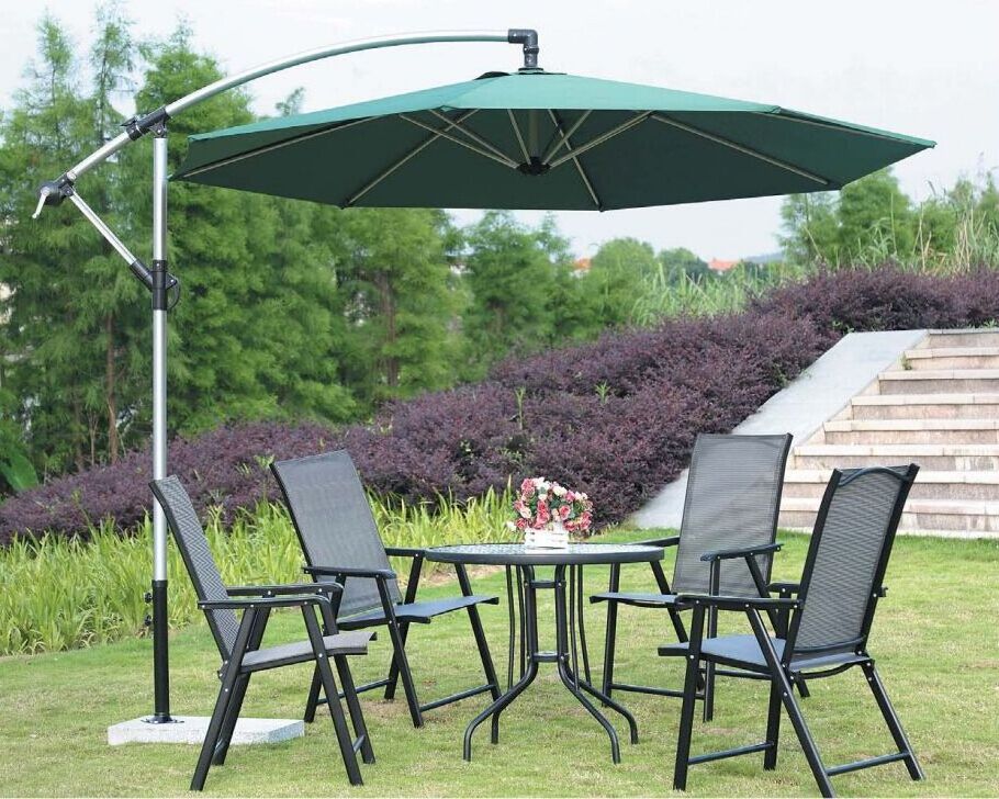 10 FT Iron Outdoor Yard Patio 3M  Cantilever patio umbrellas & bases Banana Parasol Garden Umbrellas  large umbrella outdoor