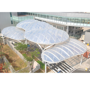 Architectural Umbrella PVDF PTFE ETFE Fabric Tensile Membrane Structure Canopy