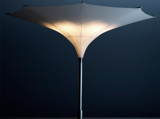 Unique design Big Size Outdoor Reverse Pation Parasol Umbrella With LED Light