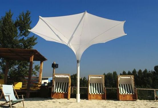 Unique design Big Size Outdoor Reverse Pation Parasol Umbrella With LED Light