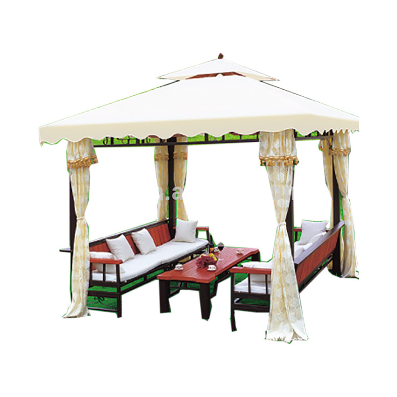 3*3m Durable Outdoor Furniture Garden Gazebo wirh Curtains