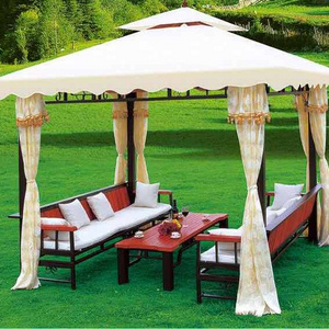 3*3m Luxury Outdoor Palace Style Small Patio Garden Iron Gazebo Commercial Tent