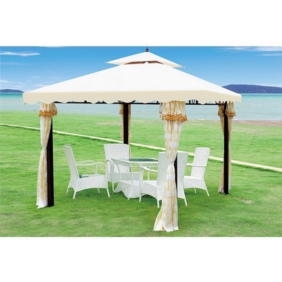 Hot sale Garden Pavilion Metal Canopy Gazebo Outdoor Waterproof With  Mosquito Net And Curtain