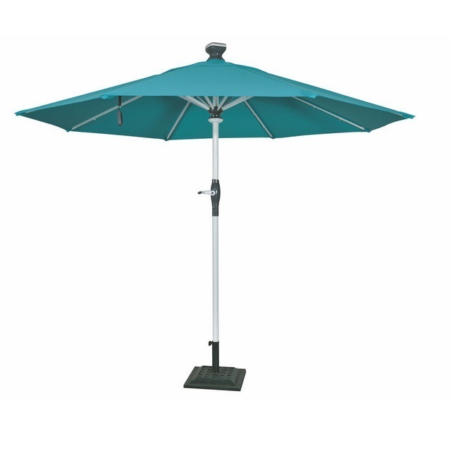 Fashionable LED Remote Control Solar System Umbrella