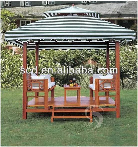 Large Outdoor Wooden Pavilion/Gazebo Bar