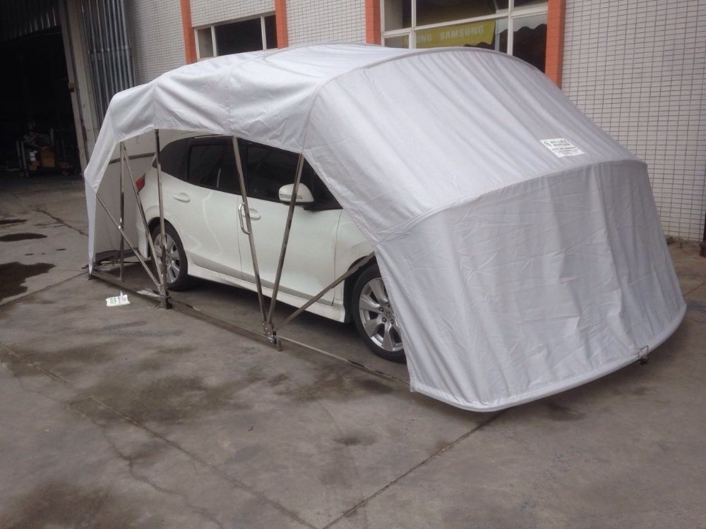 5.5m*2.5m*2.4m full color metal frame folding car parking carport