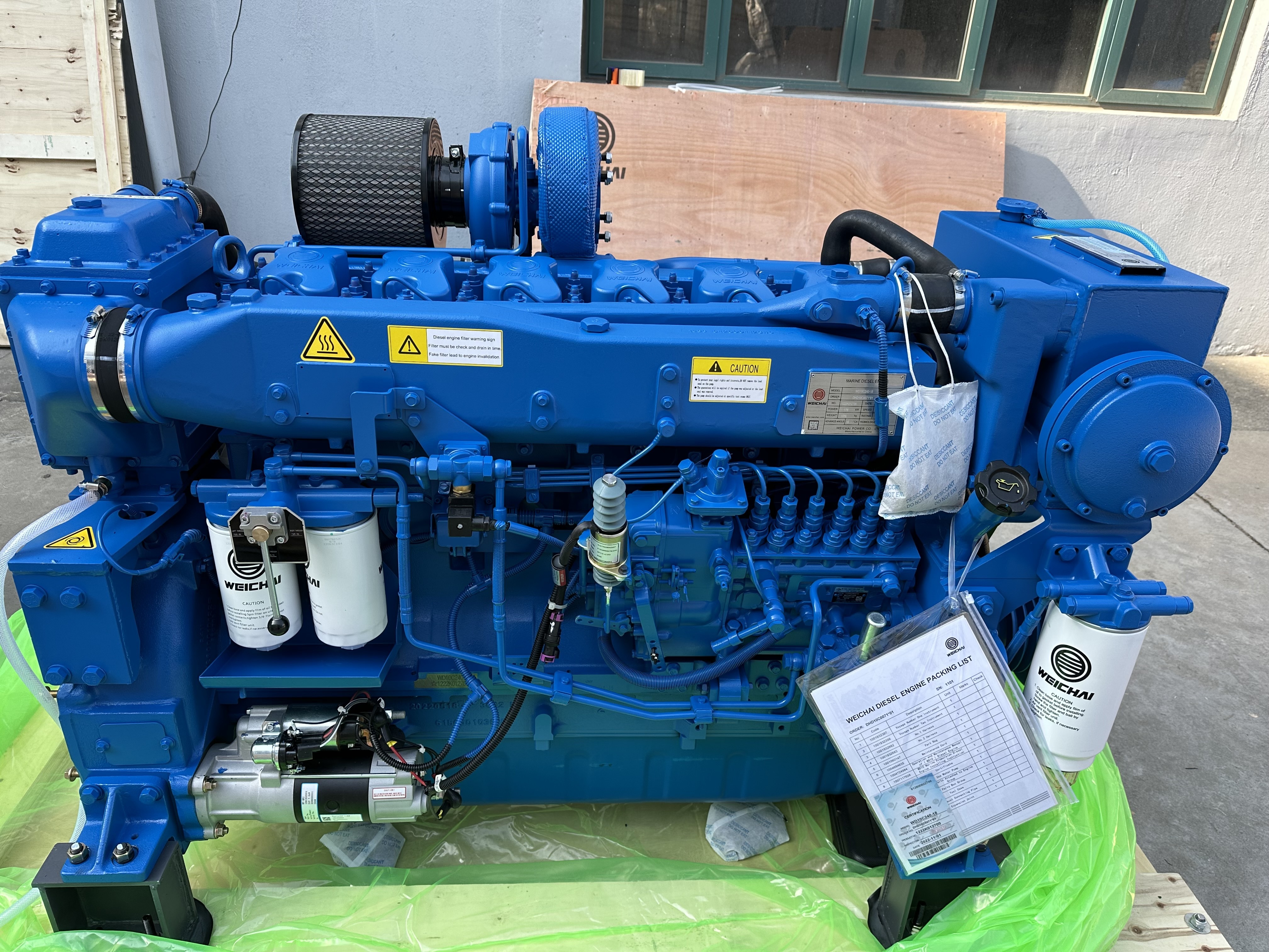 Wechai WD10C series WD10C170-15 water cooled 170hp 6 cylinder marine diesel engine