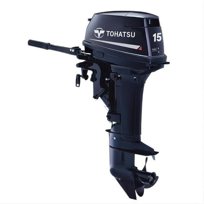 Brand new and in stock Tohatsu 2 stroke 15 hp Tohatsu Outboard Boat Motors M15D2S Outboards Motor