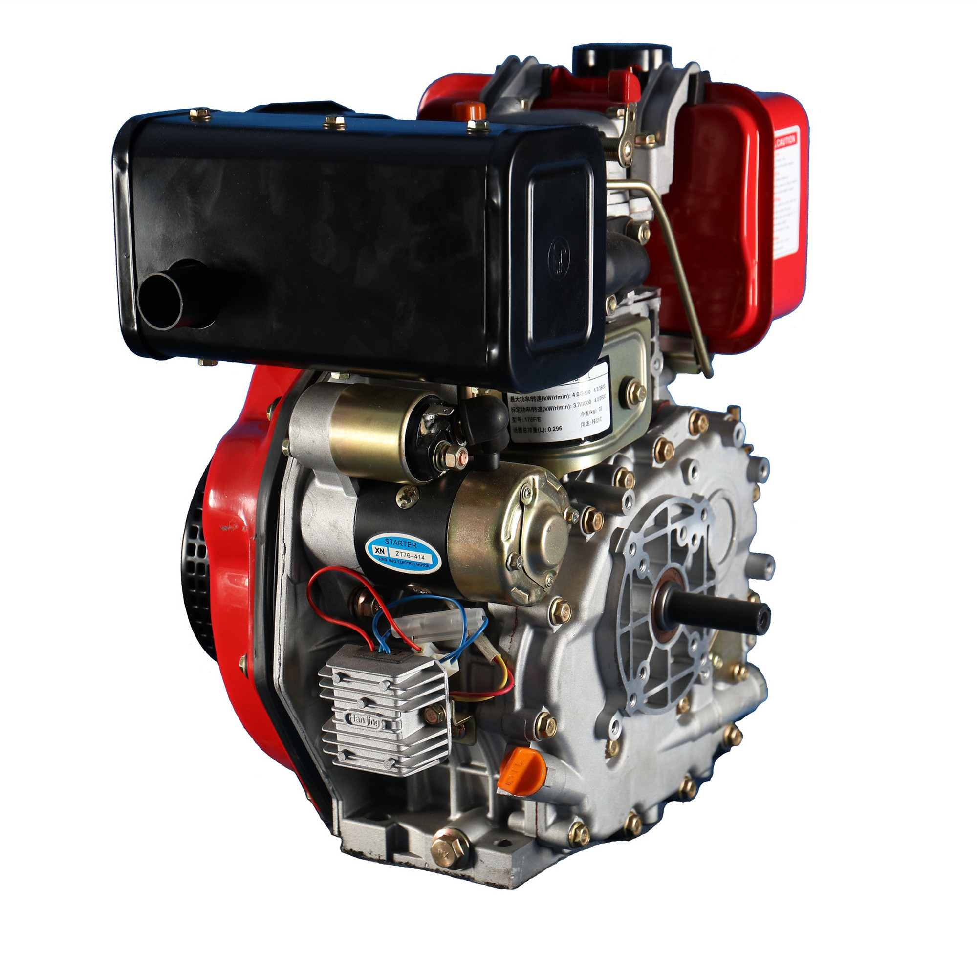 Brand new 4 stroke small single cylinder air cooled diesel engine 178F