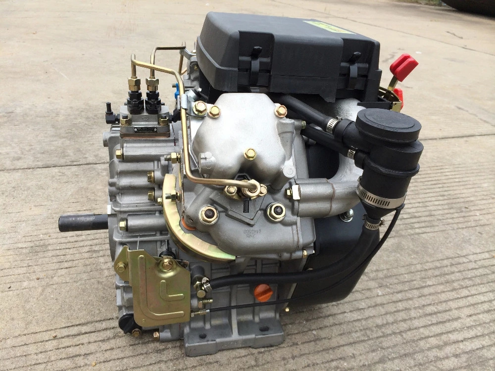 New product V type twin cylinder air cooled 18hp  R2V88 diesel engine