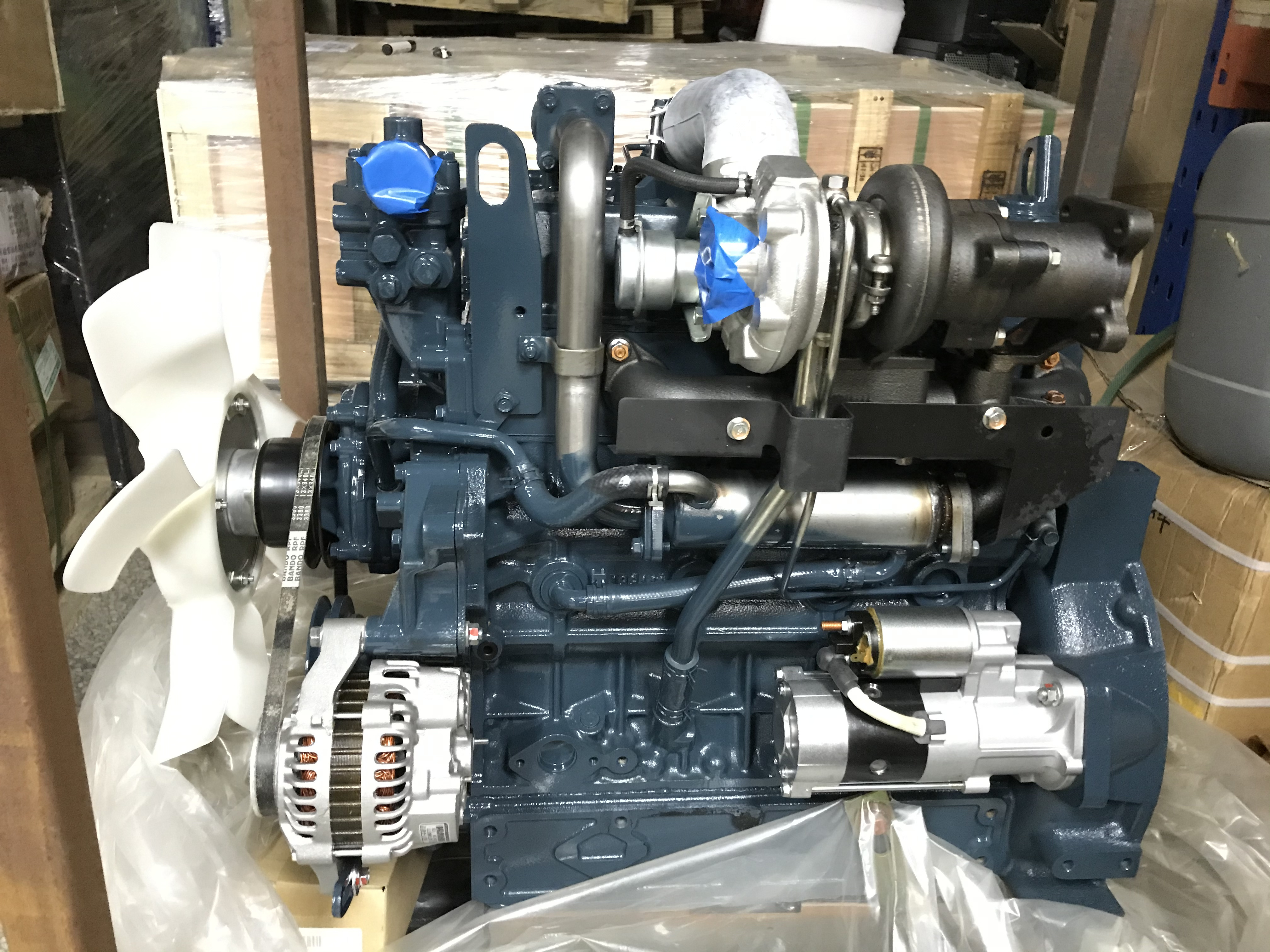 Kubota diesel engine V3800DI-T 60KW 2200RPM for excavator