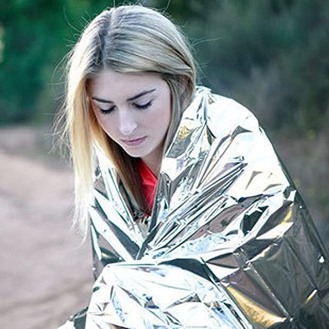 Lifesave Dry Thermal Warm Heat Rescue Mylar Kit Bushcraft Treatment Camp Space Foil Emergency Blanket Outdoor First Aid Survive