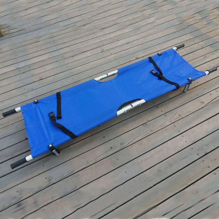 Portable Hospital Foldable Stretcher Medical Rescue Stretcher Double Folding Stretcher