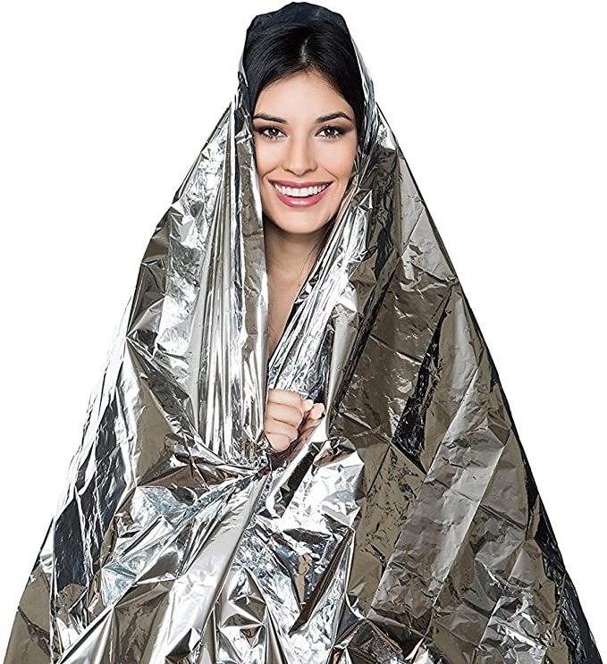 Lifesave Dry Thermal Warm Heat Rescue Mylar Kit Bushcraft Treatment Camp Space Foil Emergency Blanket Outdoor First Aid Survive