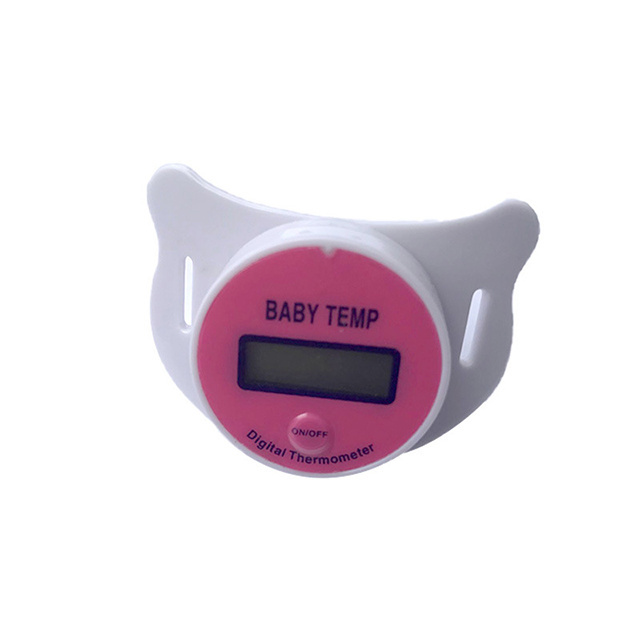 LCD Children's Health Safety Care Nipple Medical Silicone Pacifier Digital Thermometer for Baby Temperature Measuring Instrument