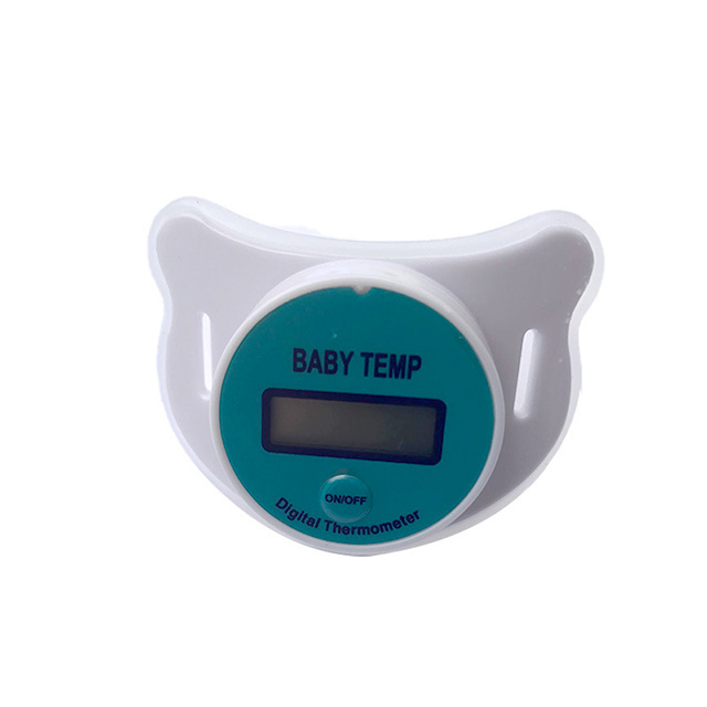 LCD Children's Health Safety Care Nipple Medical Silicone Pacifier Digital Thermometer for Baby Temperature Measuring Instrument