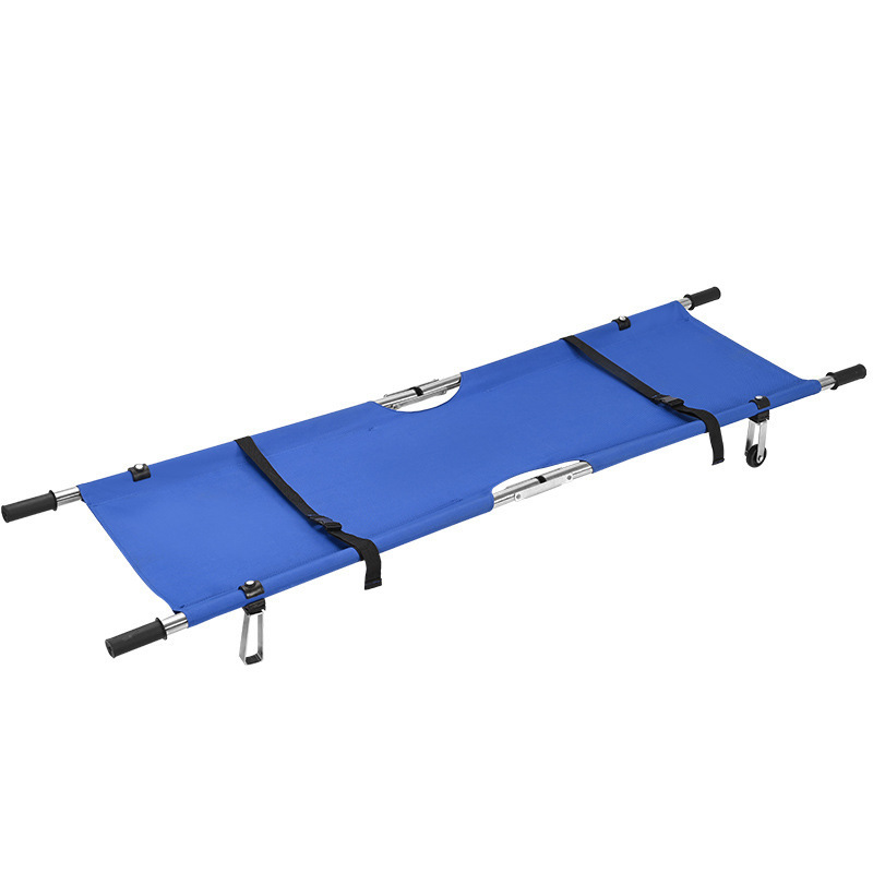 Portable Hospital Foldable Stretcher Medical Rescue Stretcher Double Folding Stretcher