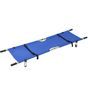 Portable Hospital Foldable Stretcher Medical Rescue Stretcher Double Folding Stretcher