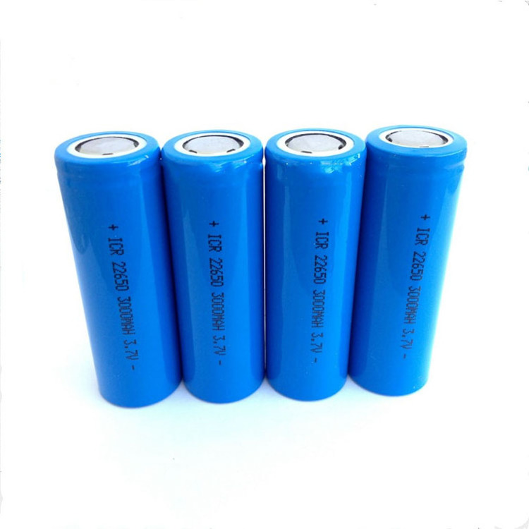 22650 li ion battery ICR22650 3 7V 3000mAh rechargeable lithium ion batteries cell