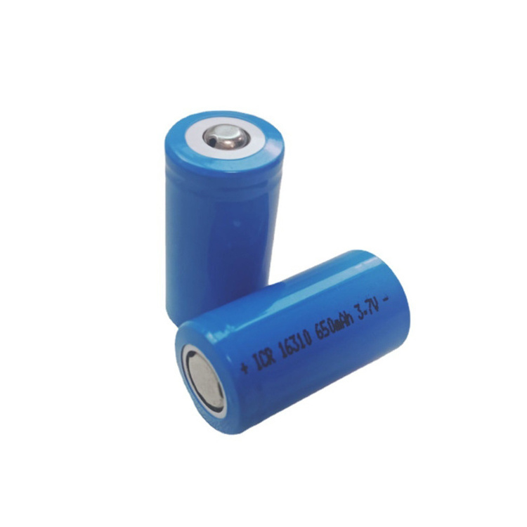 16310 lithium ion battery 3.7V 650mAh 800mAh 3C INR16310 rechargeable li-ion batteries