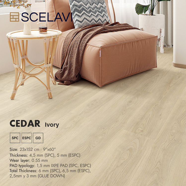 23x152cm Wholesale Customized 0.55Mm Wear Layer Uv Coating Lvt Wood Grain Bathroom Waterproof Peel And Stick Floor Tiles