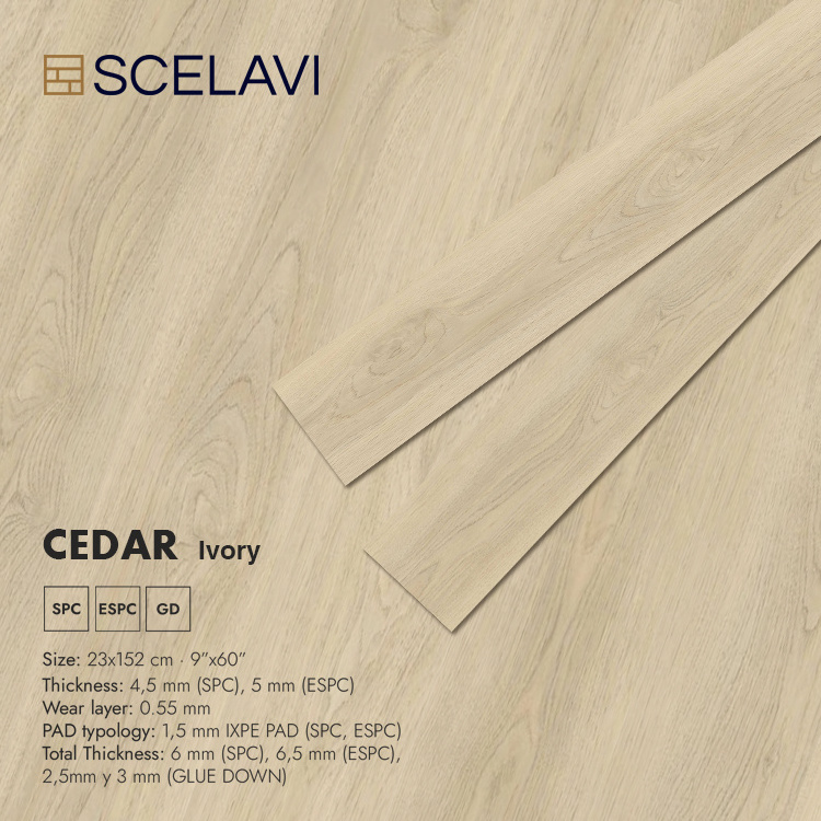 23x152cm Wholesale Customized 0.55Mm Wear Layer Uv Coating Lvt Wood Grain Bathroom Waterproof Peel And Stick Floor Tiles