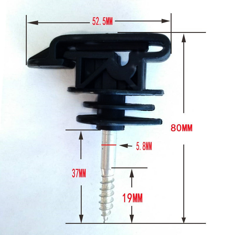 XSTOP 10MM wooden insulators for farm cattle newest wall top security plastic electric fence wire ring insulator