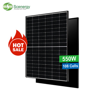 Scenergy Wholesale 540 Watt 550w 565w 600w N Type Ibc Hjt Half-cut Bifacial Solar Panel 24v For Sale