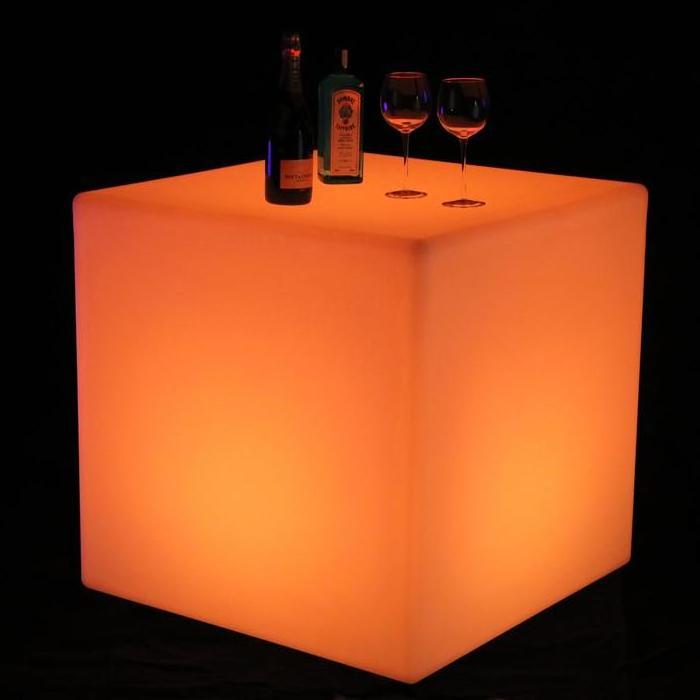 80cm illuminated led chair hire lighting coffee table outdoor furniture cube