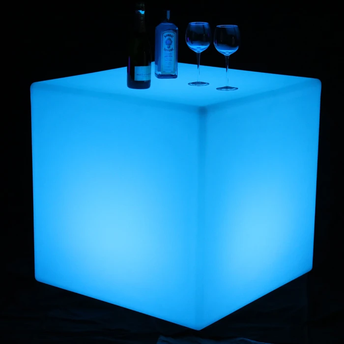 80cm illuminated led chair hire lighting coffee table outdoor furniture cube