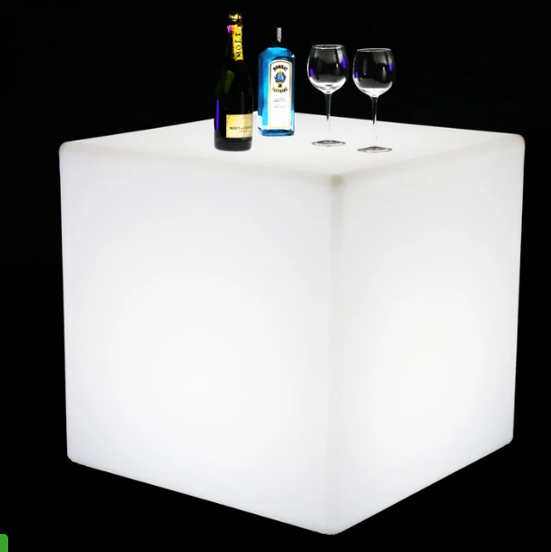 80cm illuminated led chair hire lighting coffee table outdoor furniture cube