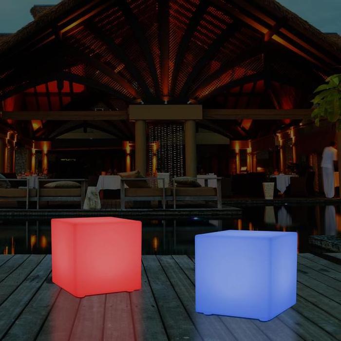 80cm illuminated led chair hire lighting coffee table outdoor furniture cube