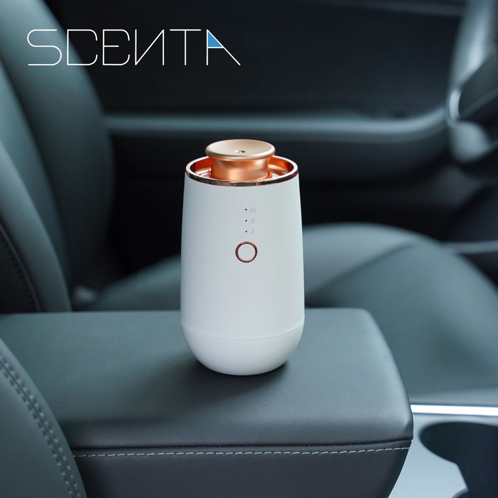 SCENTA Plastic Rohs Car Air Freshener Usb Portable Mini Electric Pure Essential Oil Rechargeable Car Air Purifier