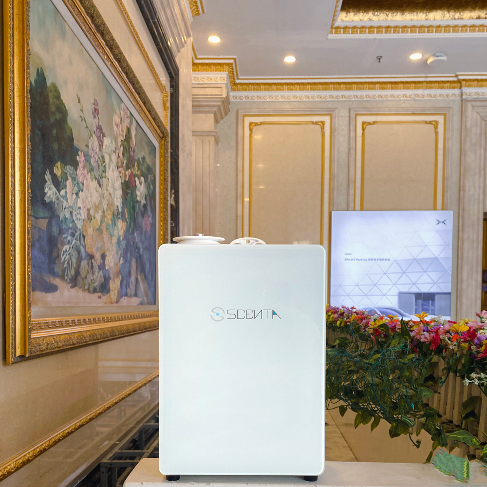 SCENTA Smart Bluetooth Control Scent Machine Essential Oil Nebulizer Hotel Air Freshener HVAC Commercial Scent Diffuser Machine