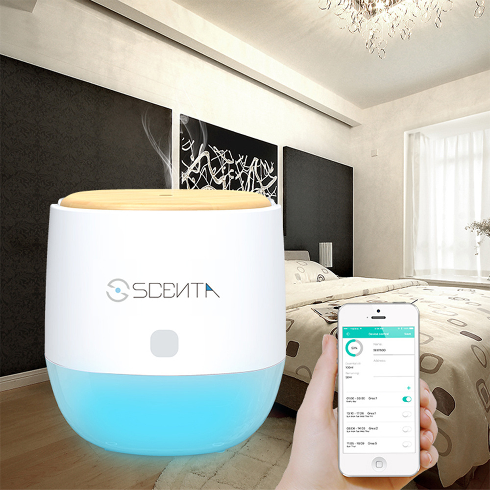 SCENTA Custom Air Fresh Room Aroma Diffuser Essential Oil Refill Portable Smart Electric Waterless USB Aroma Therapy Diffuser