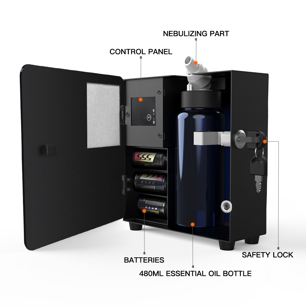 SCENTA Top Sale Air Scent Delivery System Scent Marketing Machine,Battery Electric Aroma Nebulizer Scent Diffuser Machine