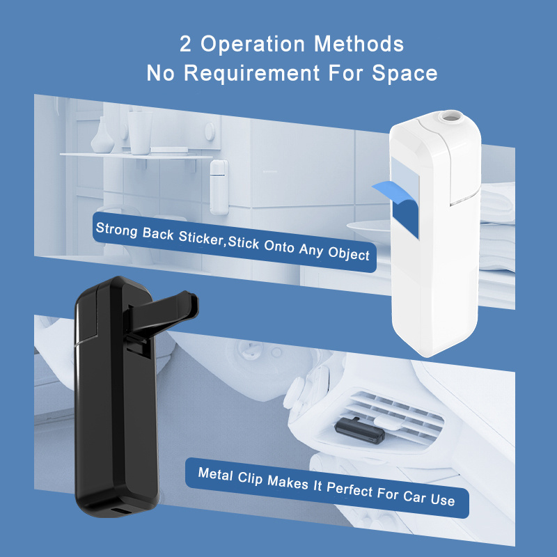 SCENTA Mini Portable Car Perfume Diffuser Freshener,Private Label Car Vent Clip Air Freshener Machine