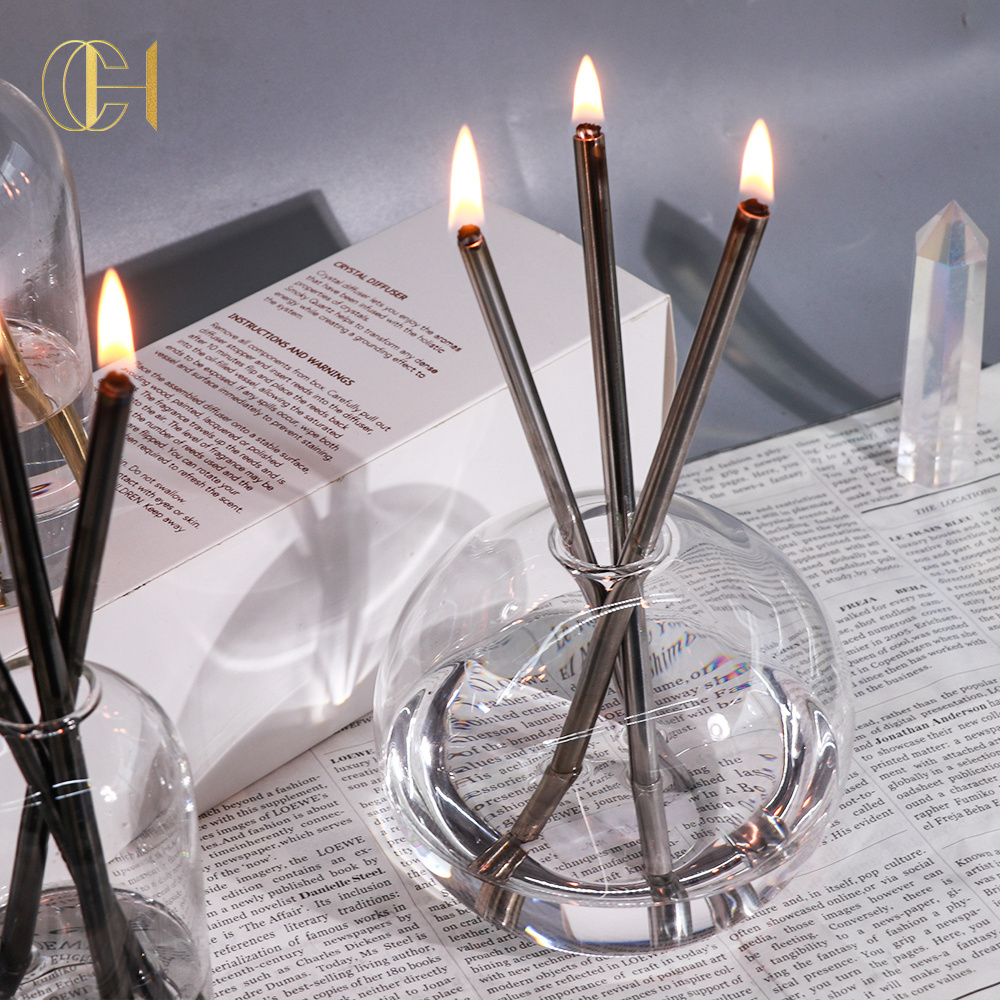 2024 C&H Stainless Steel Candle Aroma Scented No Melt Paraffin Lamp Oil Everlasting Candles with Customized Package