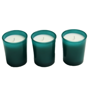 Hot Sell Custom Aroma 3 Packs Colored Glass Soy Wax Scented Glass Candle Luxury Gift Set