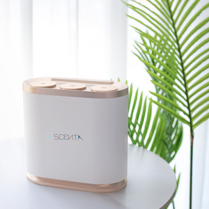 SCENTA Wholesale Luxury Plastic Essential Oil Diffuser With Fan Phone Control Bluetooth Electric Aromatherapy Air Purifier