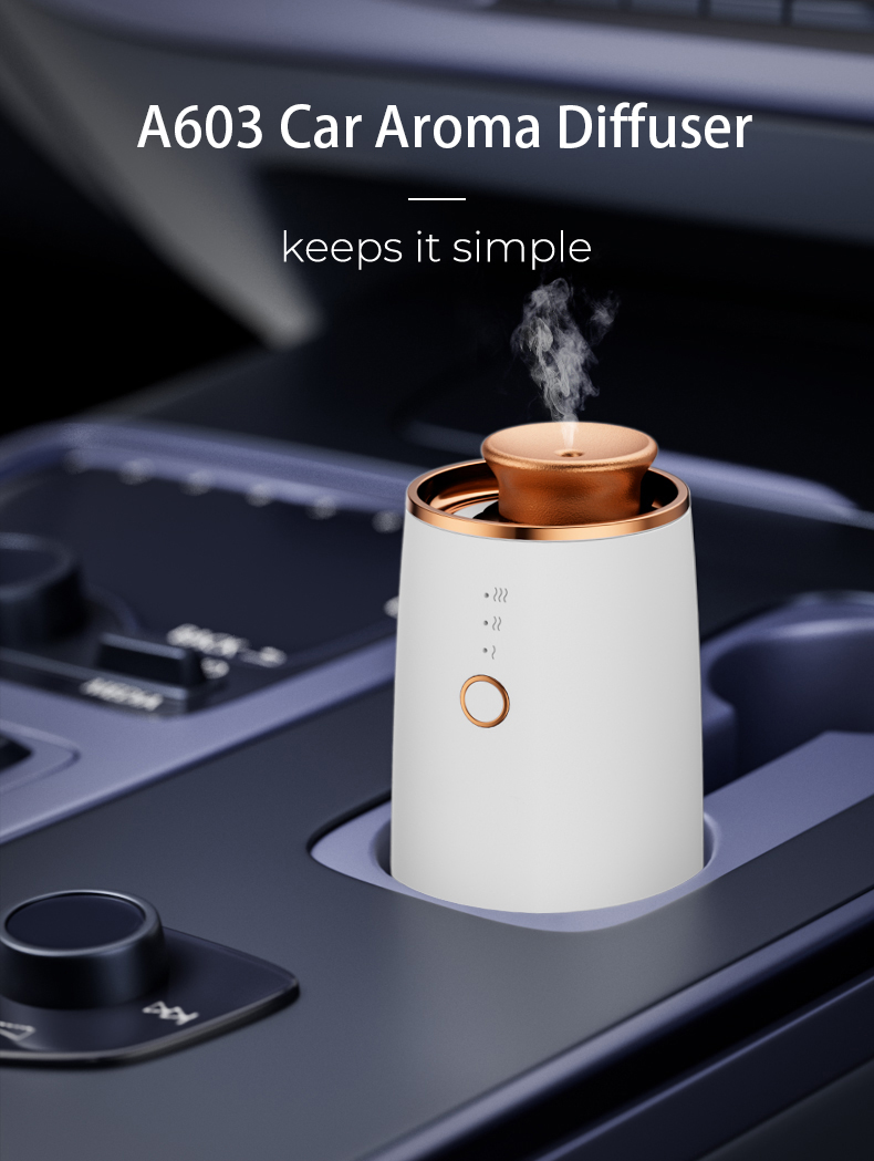 SCENTA Top Sale Waterless Scent Nebulizer Essential Oil Diffuser,Electric Rechargeable Cool Mist Car Aroma Diffuser Machine