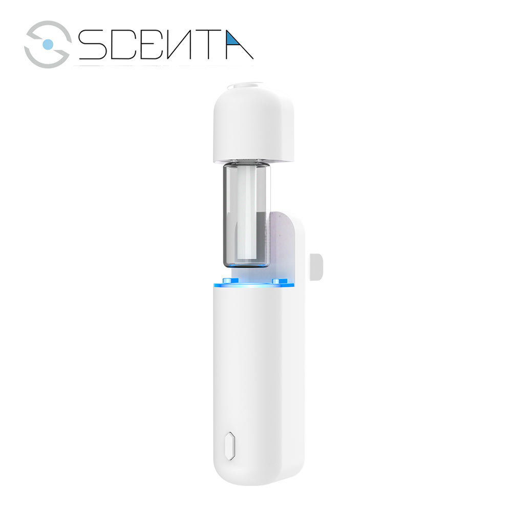 SCENTA Private Label Rechargeable Wireless Ultrasonic Car Diffuser Vent Clip Fragrance Oil Electric Air Freshener Car