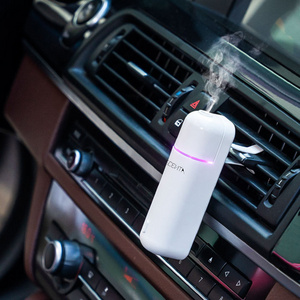 SCENTA Private Label Rechargeable Wireless Ultrasonic Car Diffuser Vent Clip Fragrance Oil Electric Air Freshener Car