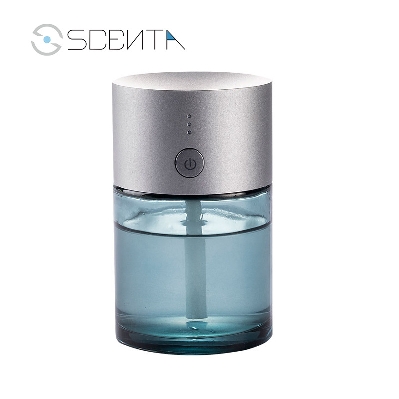 SCENTA New Arrival Mini Rechargeable Perfume Machine Rohs Wireless Fragrance Oil Ultrasonic Car Air Purifier