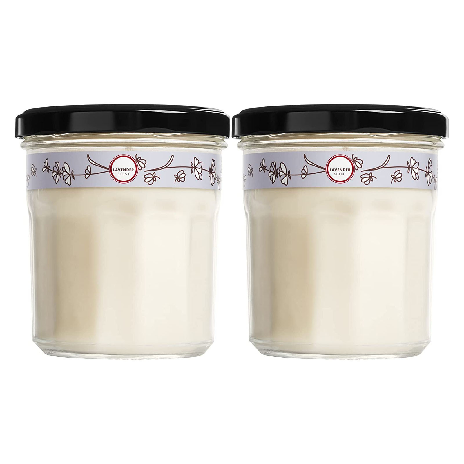 Custom 7.2oz Pack of 2 Soy Aromatherapy Candle 35 Hours Burning Time Natural Soy Vegetable Wax with Essential Oils