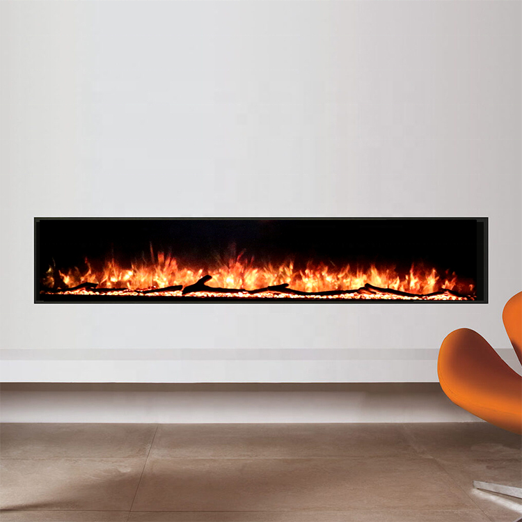 40 50 60 70 80 90 100 Inch Modern 3D Wall Fire place LED Decor Flame Insert 100 inch Electric Artificial Fireplaces