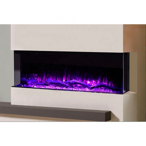 Modern Wall Decor 3D LED Flame Fire Place Remote Control Indoor Decorative Electric Fireplace Heater