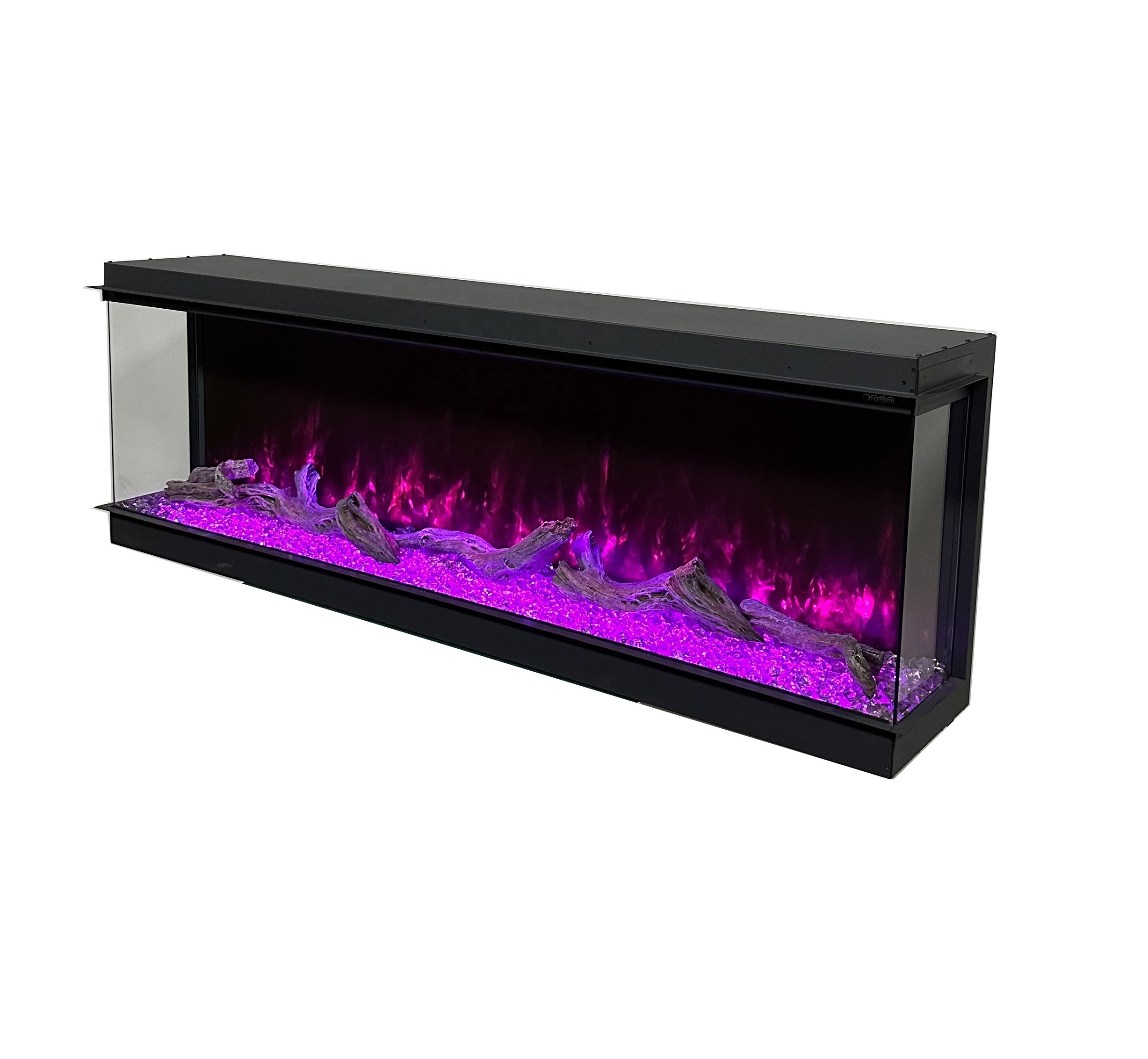 Modern Wall Electric Fireplace Heater Double Sided Electric Fireplace WIFI APP Fireplace Electric