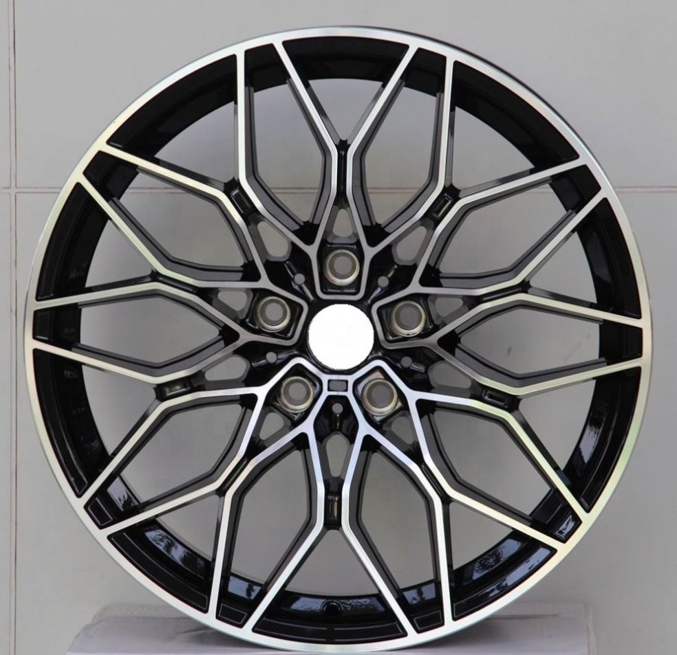 Flrocky Hot Sale 18 19 20 Inch Staggered Alloy Wheels Black Machine Face Car Rims For BMW 3/4/5/6/7 Series