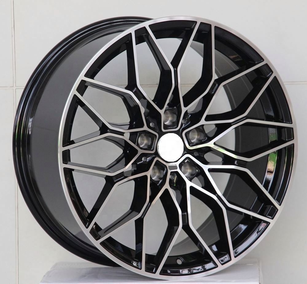 Flrocky Hot Sale 18 19 20 Inch Staggered Alloy Wheels Black Machine Face Car Rims For BMW 3/4/5/6/7 Series